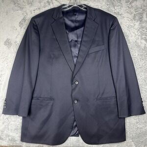 Brooks Brothers 1818 Madison Estrato Togna Wool Blazer Men's 46R Sport Coat Navy